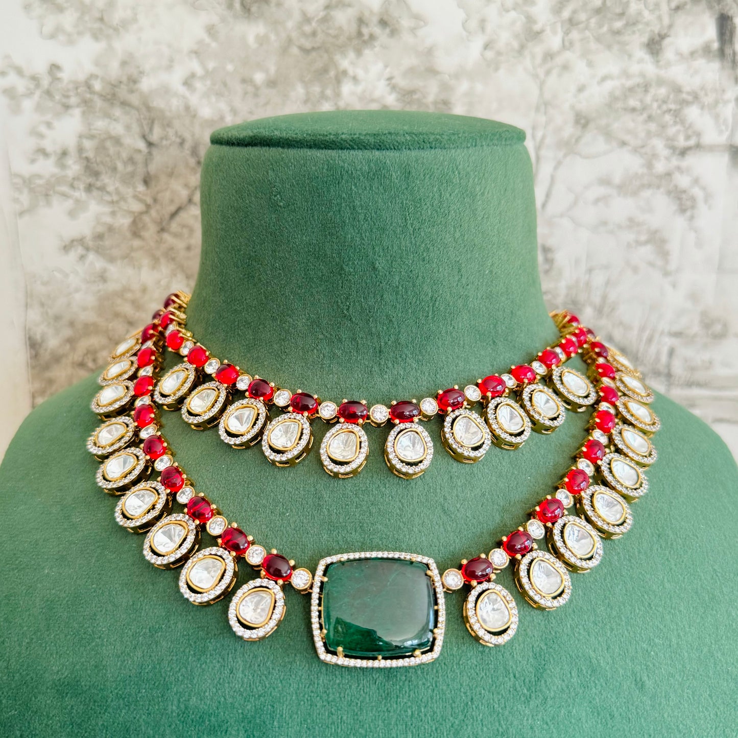 Ruby - Necklace Set Green