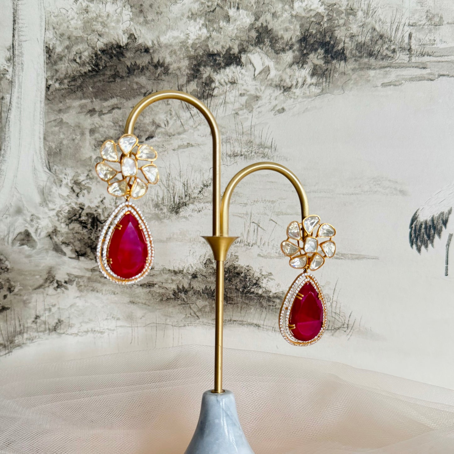Inaya - Necklace Set Red