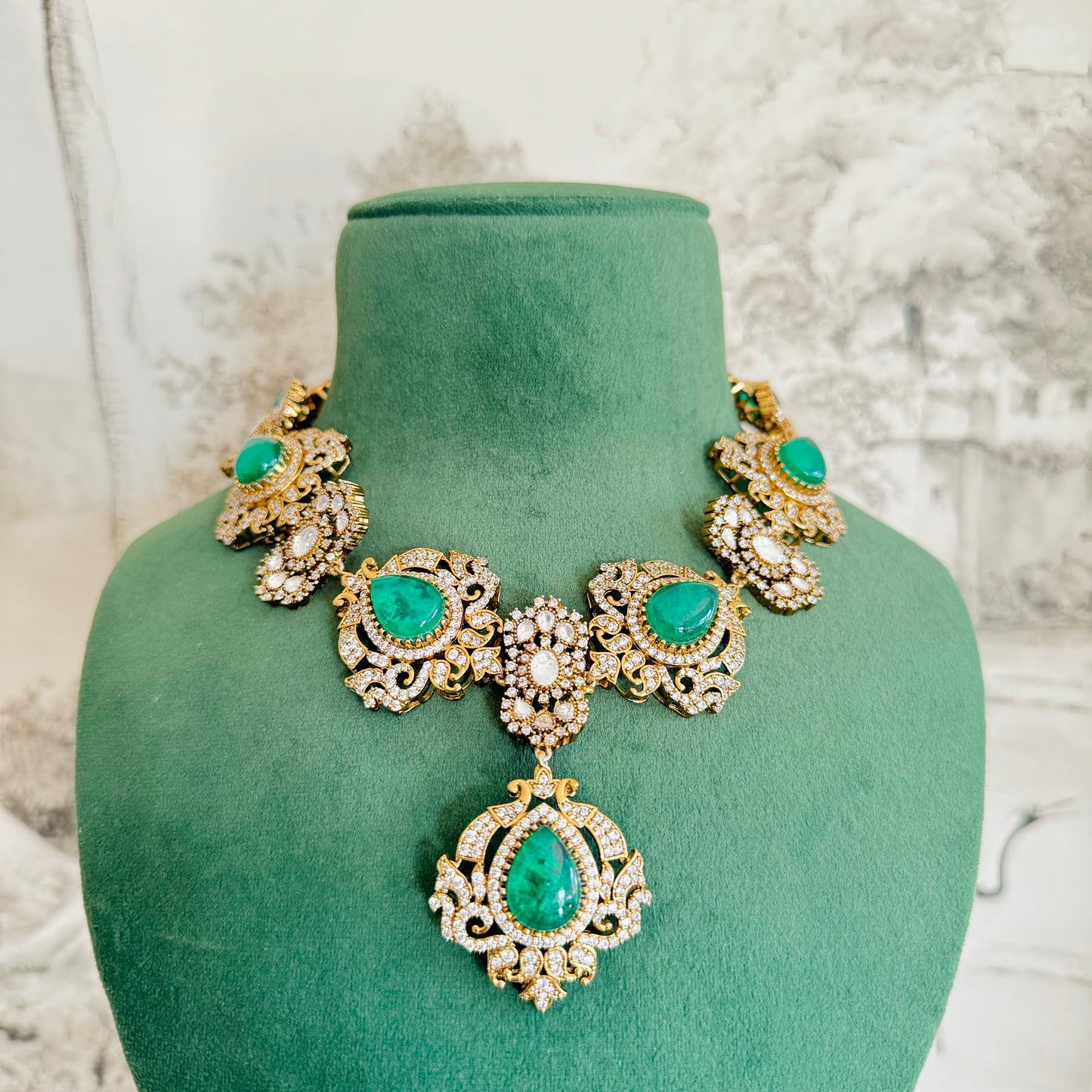 Rylee - Necklace Set Green