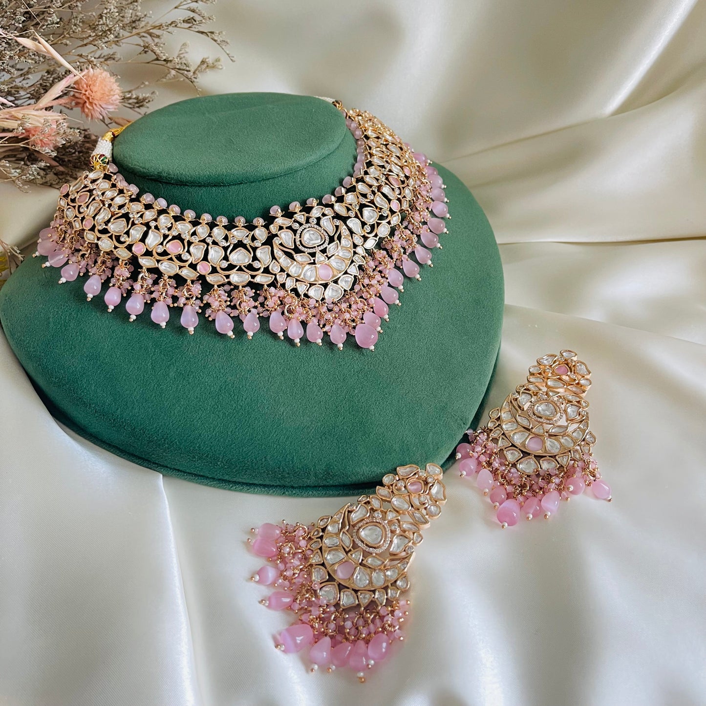 Prerna - Necklace Set Pink