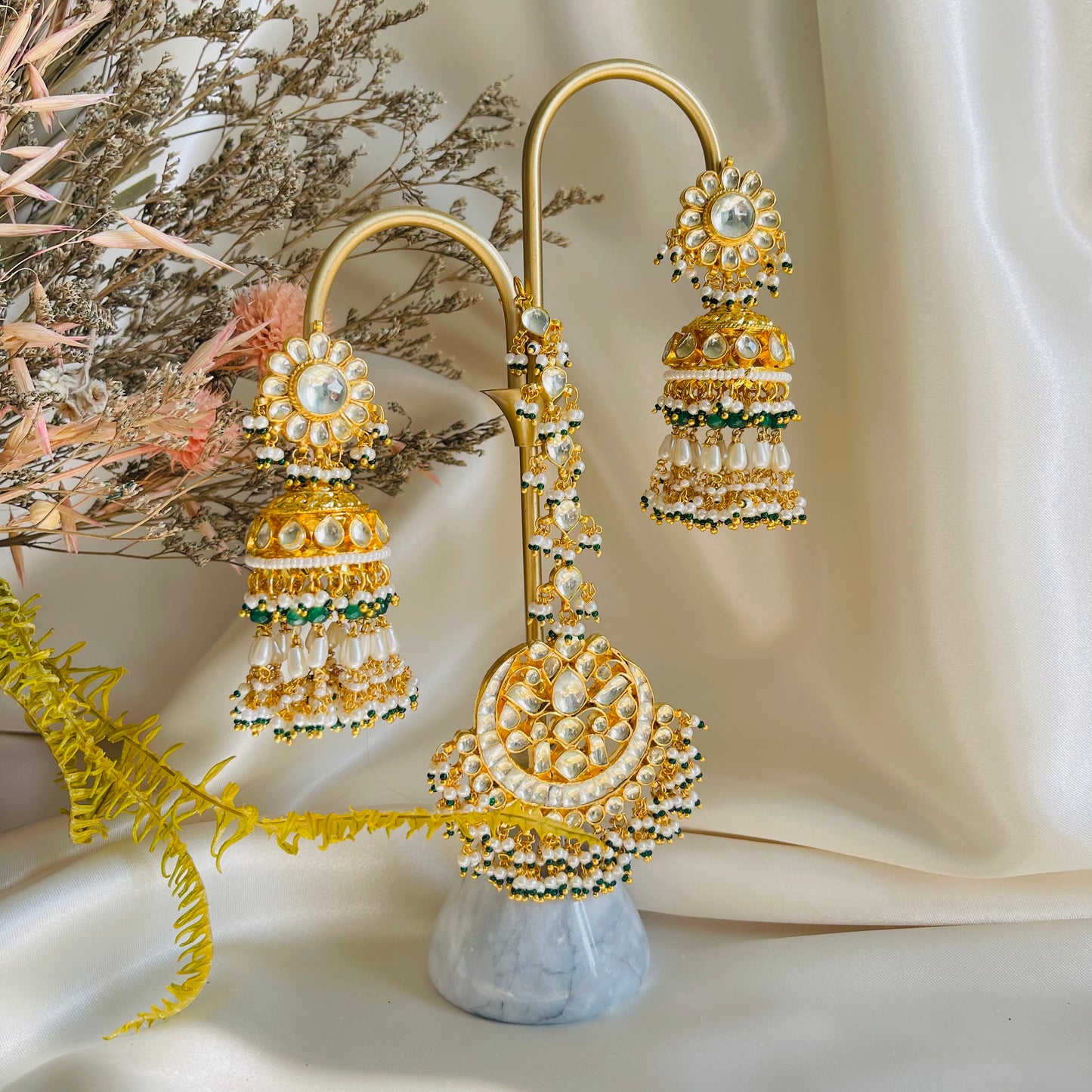Anusha - Choker Set Green