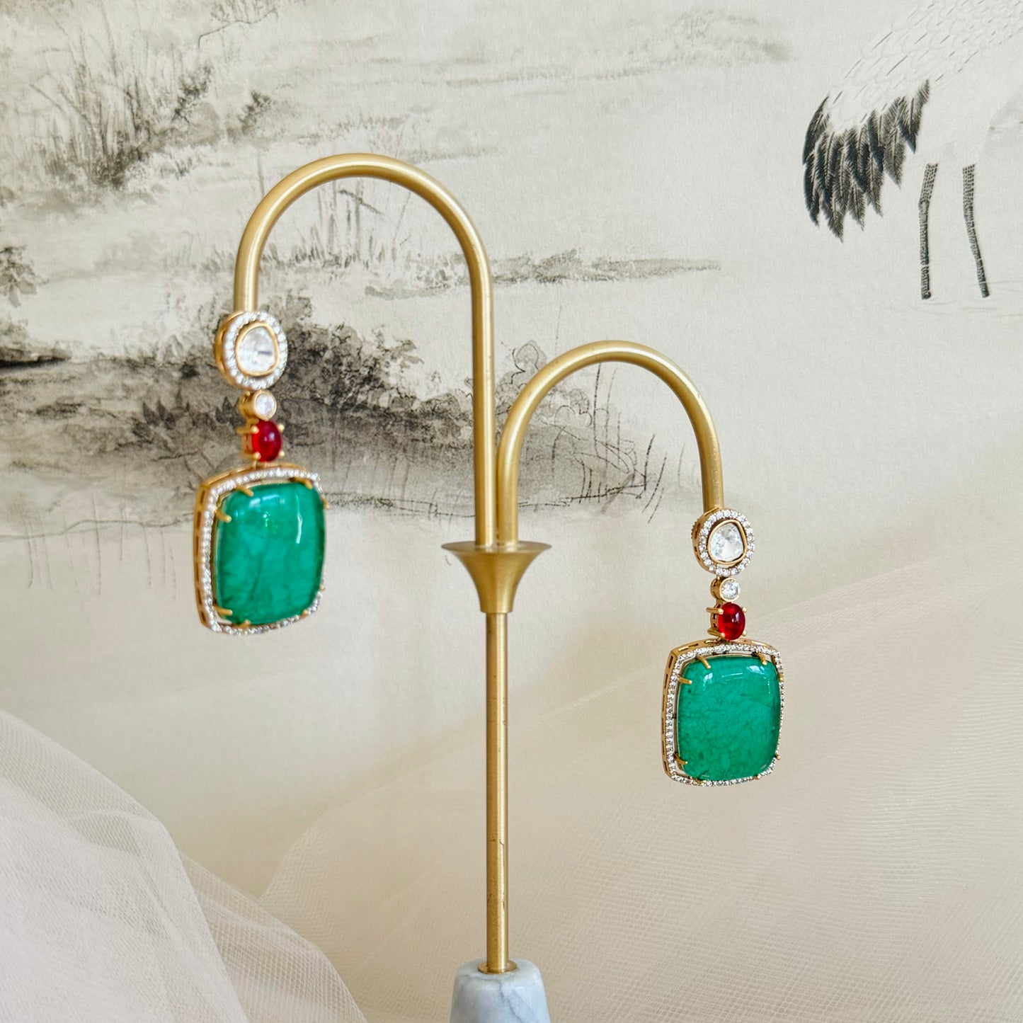 Ruby - Necklace Set Green