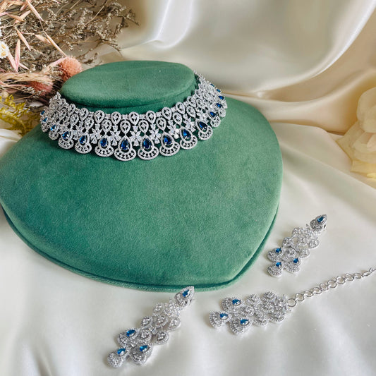 Alicia - Necklace Set Blue