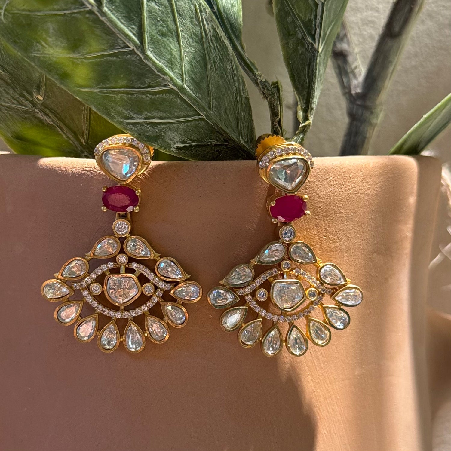 Abril - Necklace Set Red