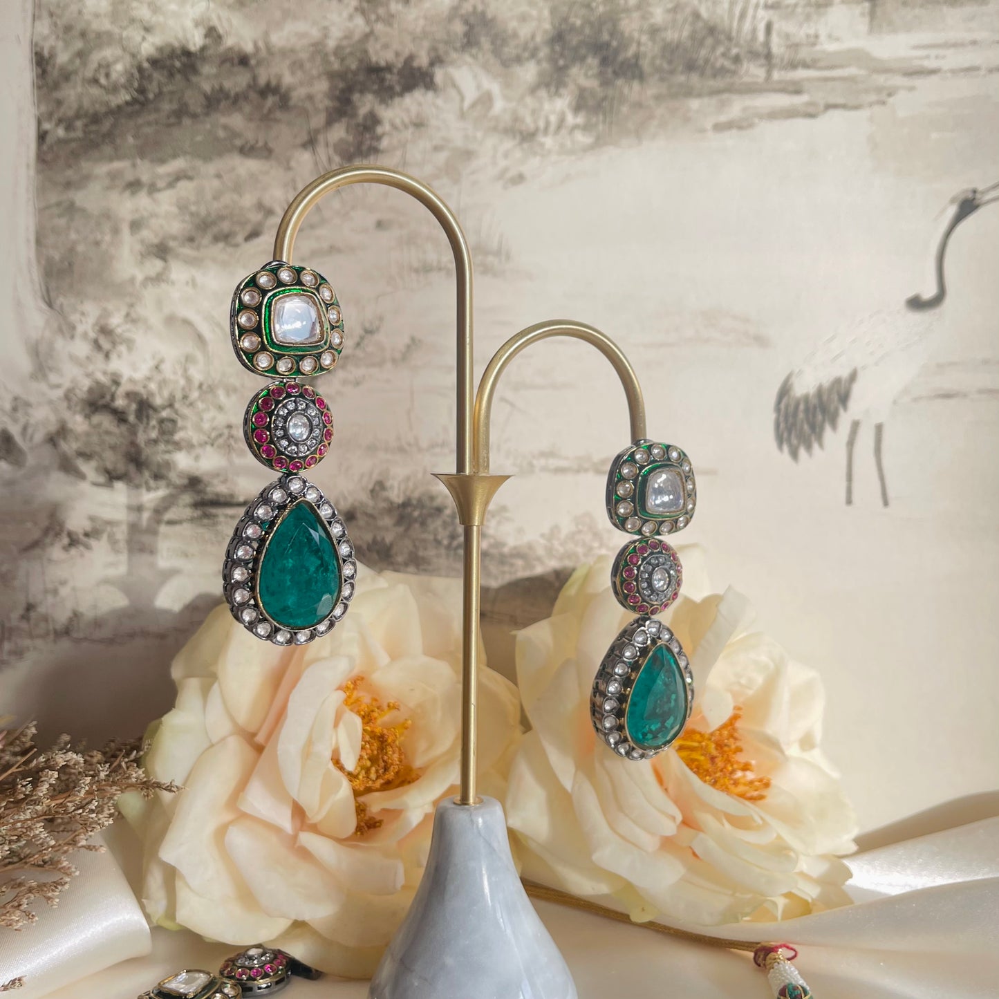 Anita - Necklace Set Green
