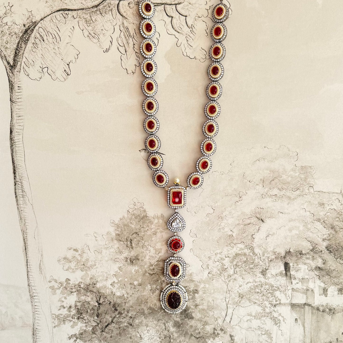 Rupii - Necklace Set Red