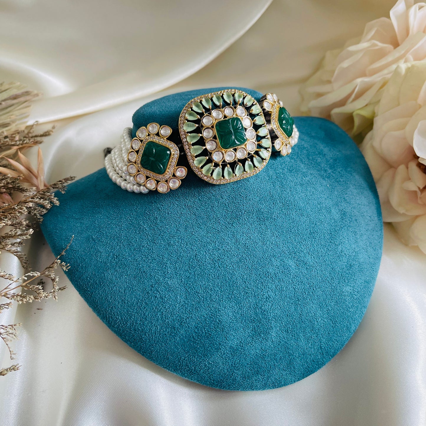 Amy - Choker Set Green