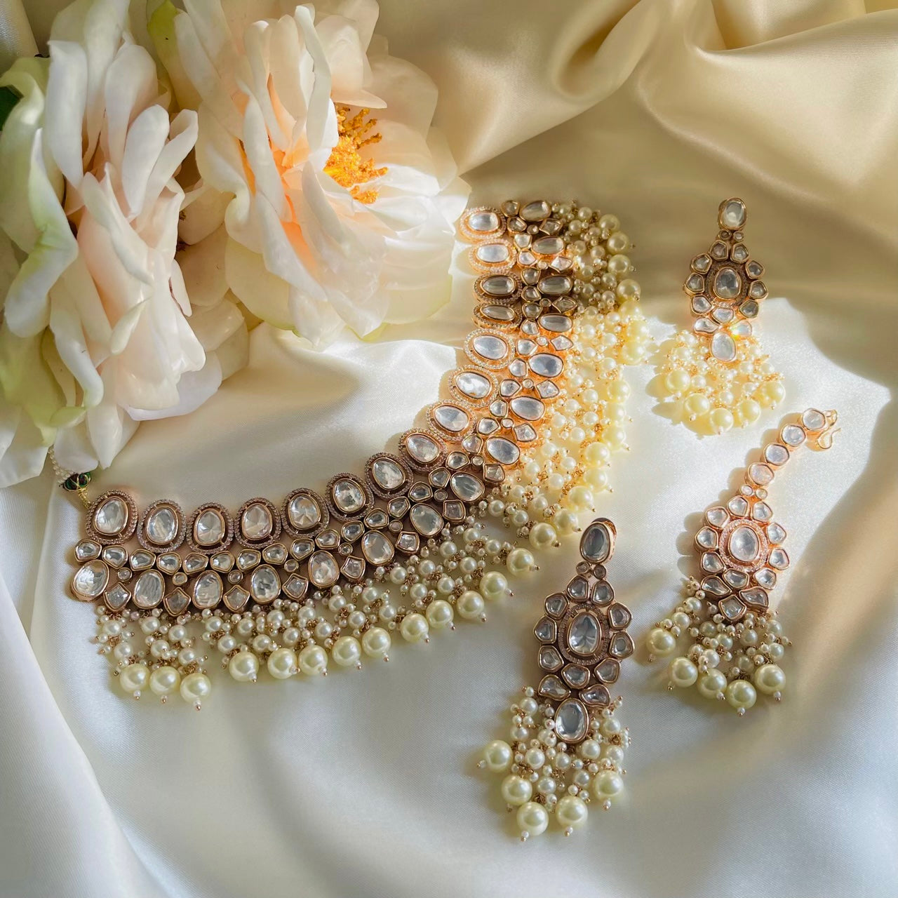 Shagun - Necklace Set White