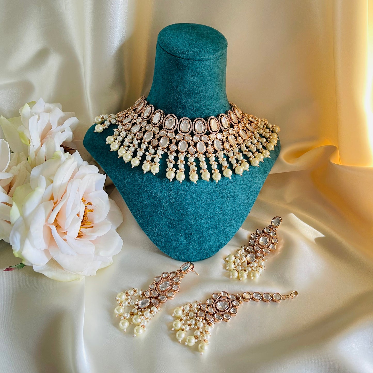 Shagun - Necklace Set White