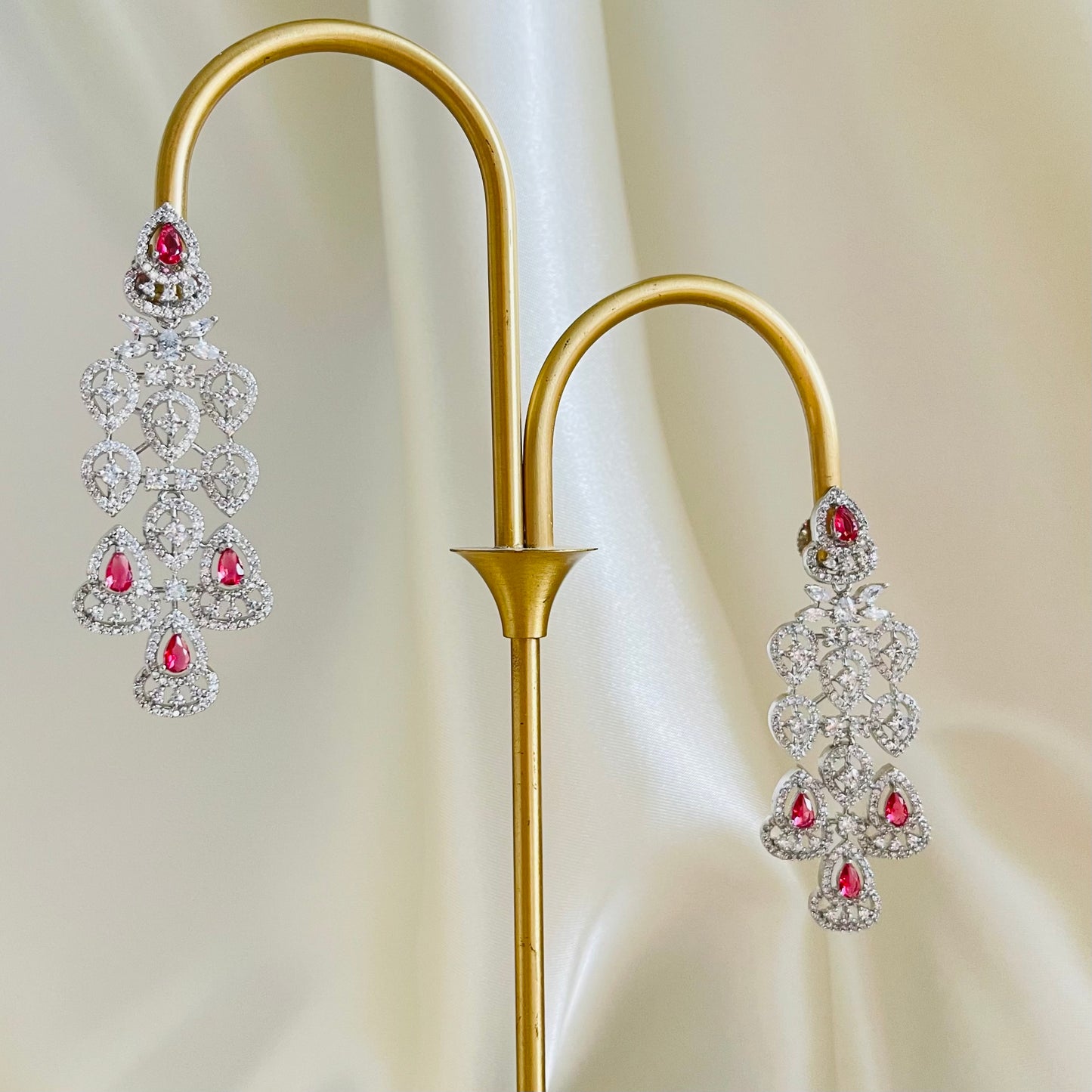Alicia - Necklace Set Red