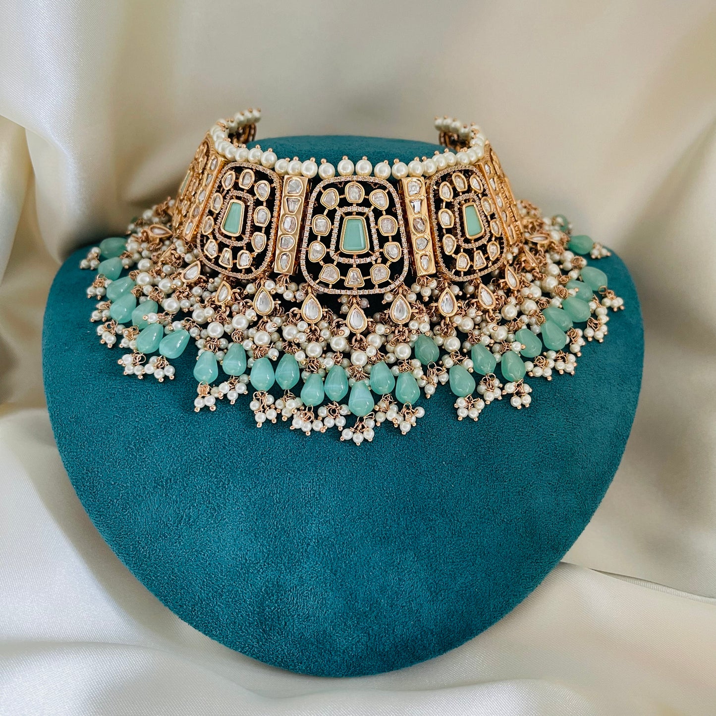 Rasmiya - Choker Set Mint