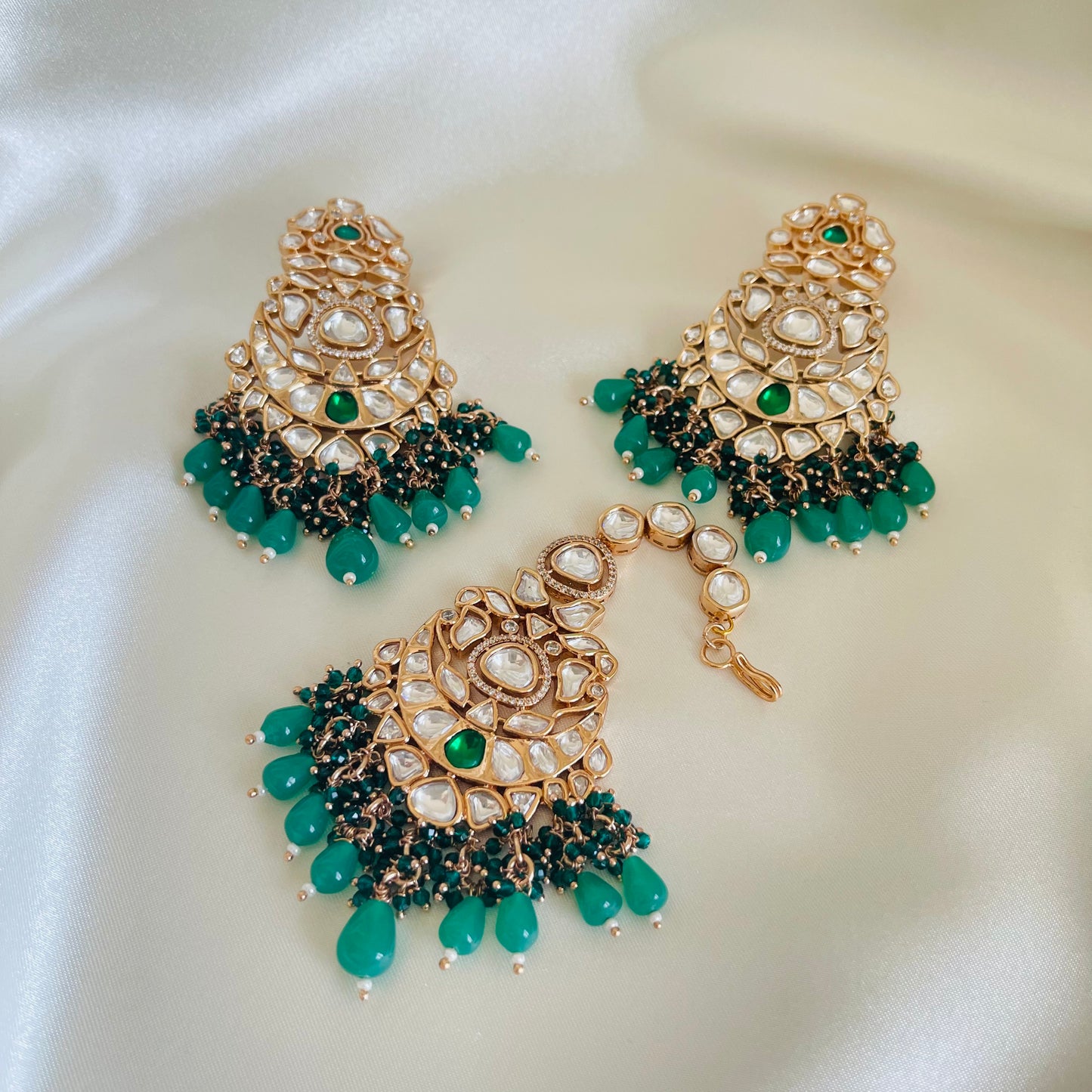 Prerna - Necklace Set Green