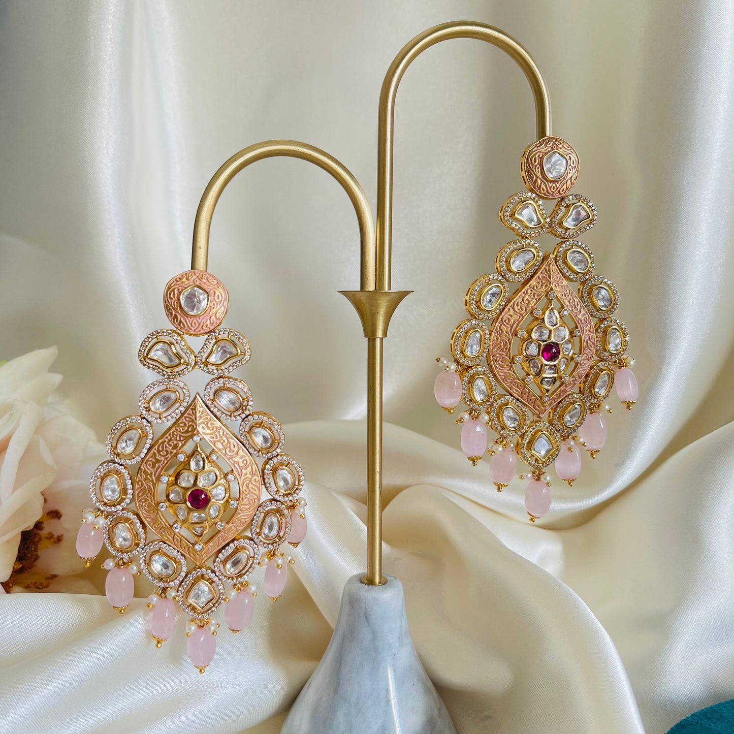 Bhumi - Necklace Set Pink