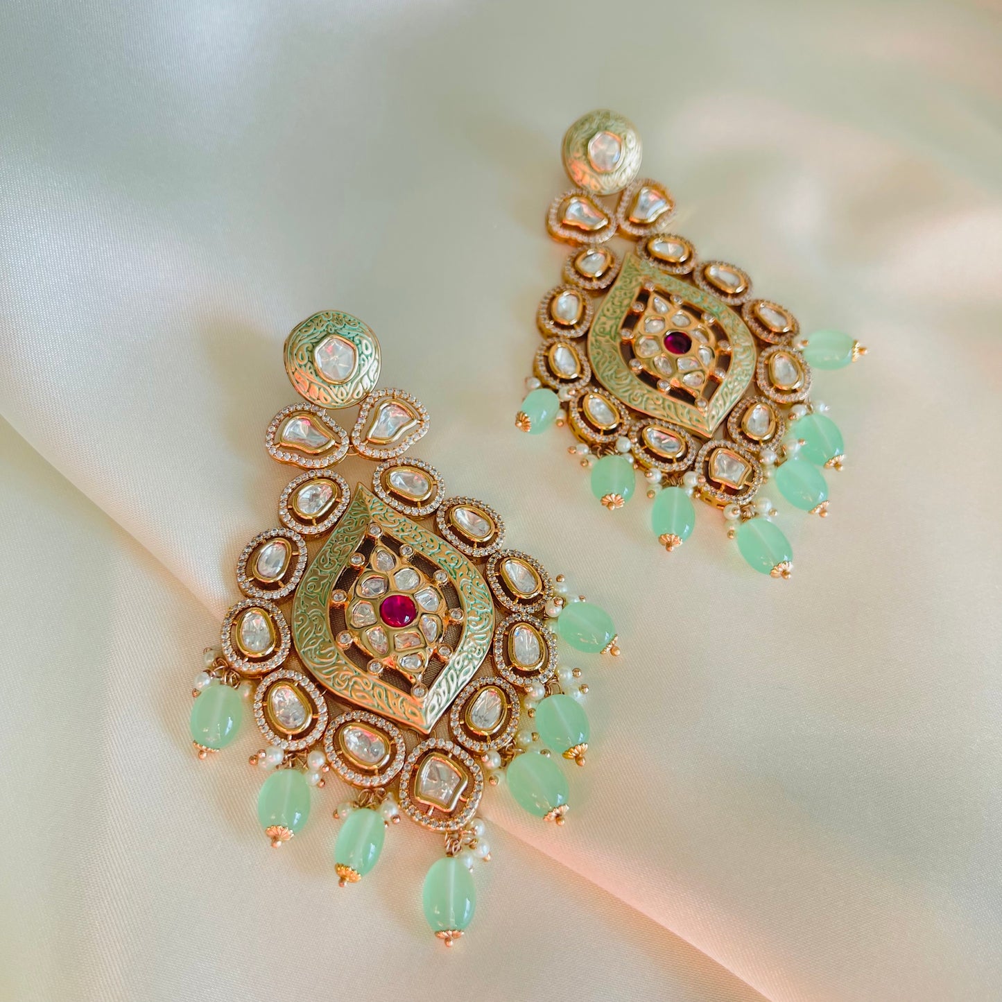 Bhumi - Necklace Set Mint