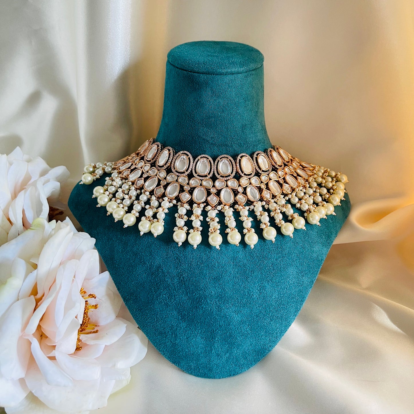 Shagun - Necklace Set White