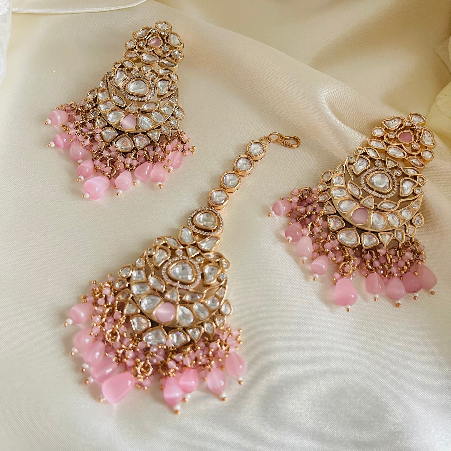 Prerna - Necklace Set Pink