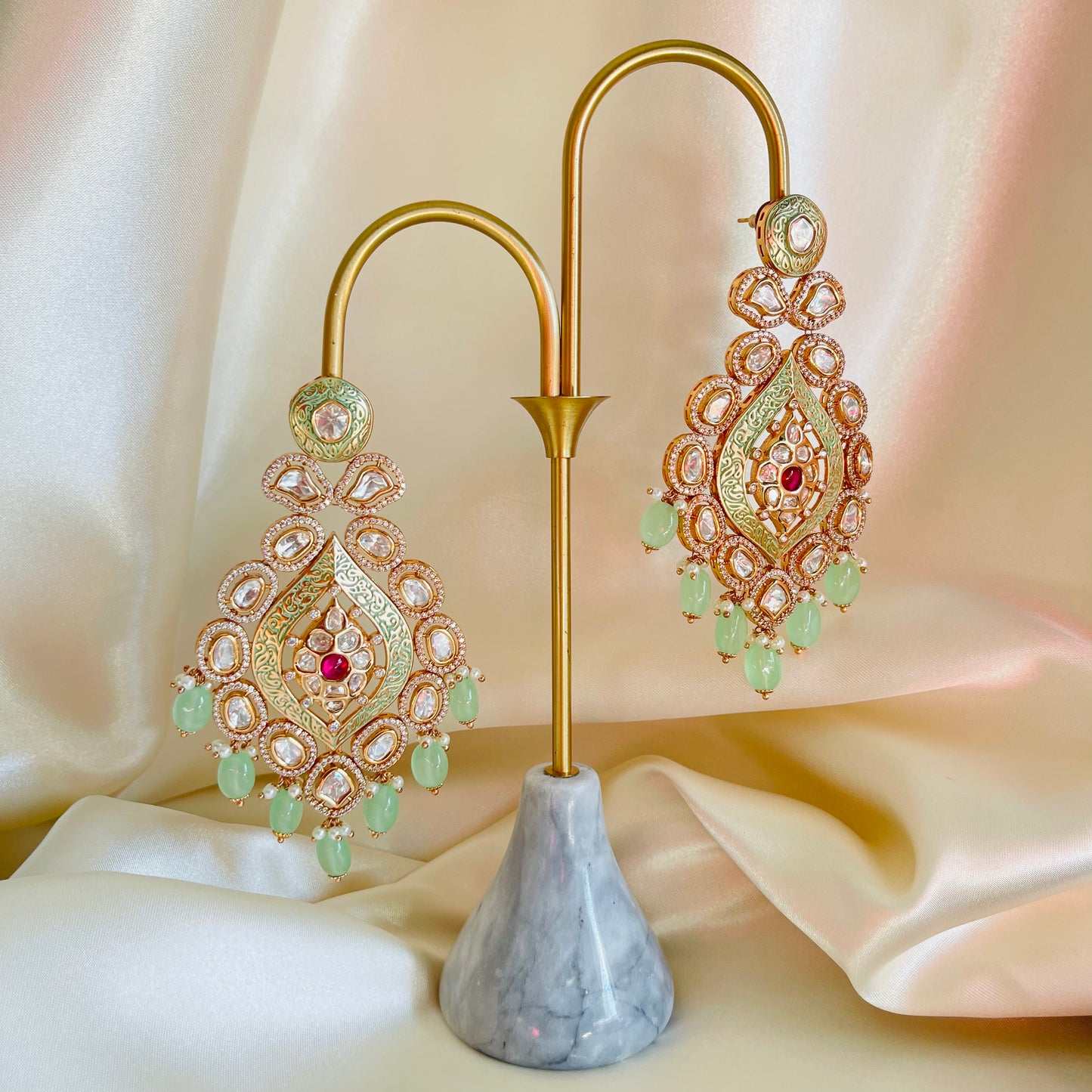 Bhumi - Necklace Set Mint