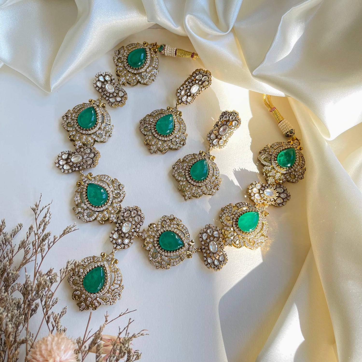 Rylee - Necklace Set Green