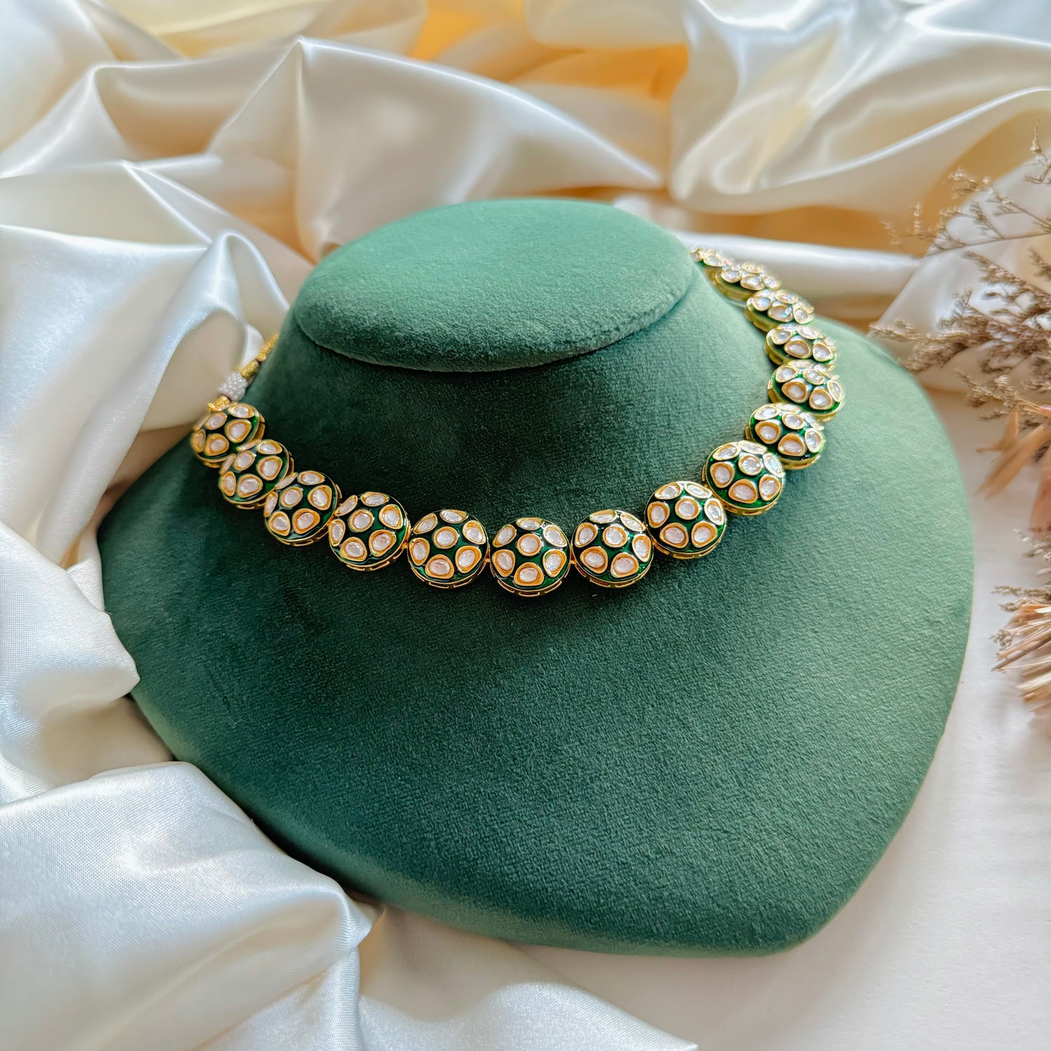 Indu - Necklace Set Green