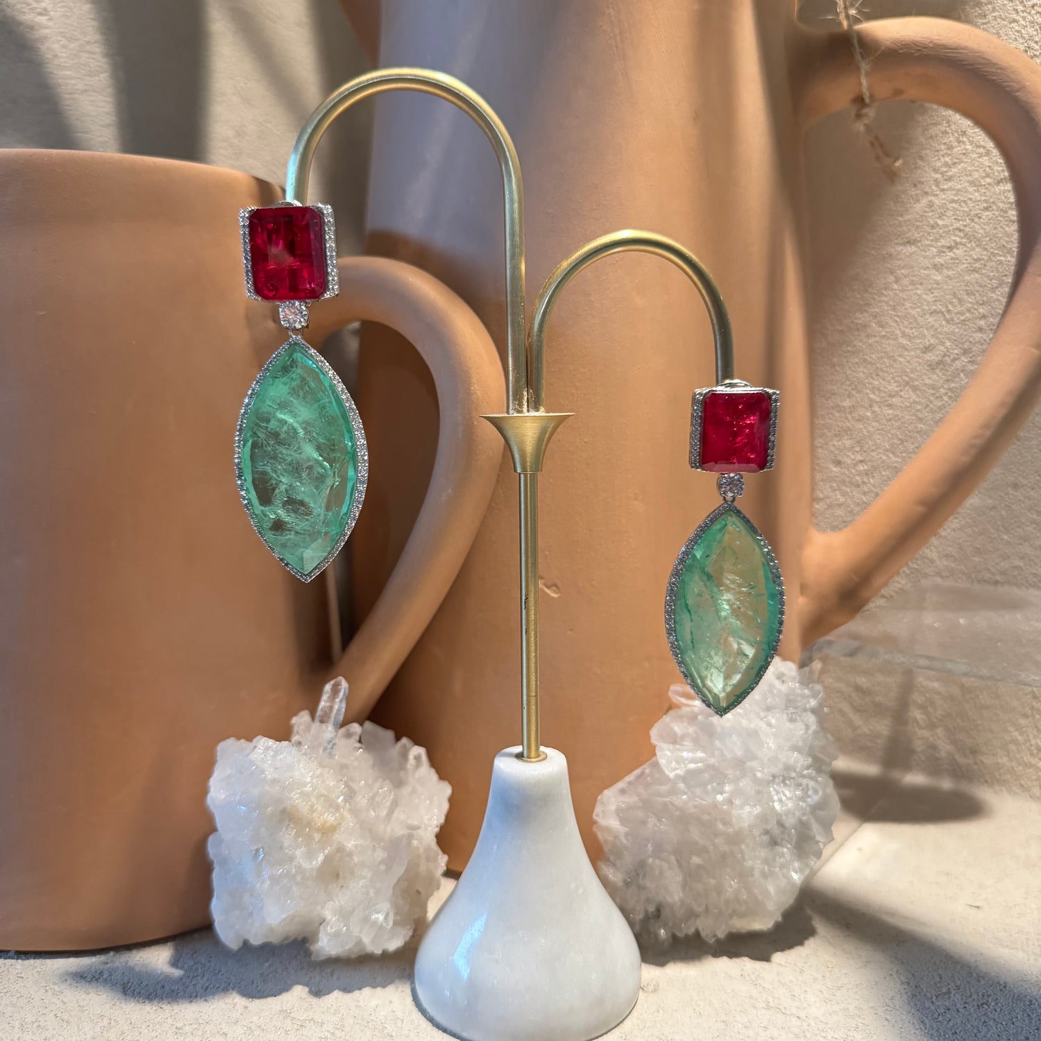 Silvi - Earrings Green