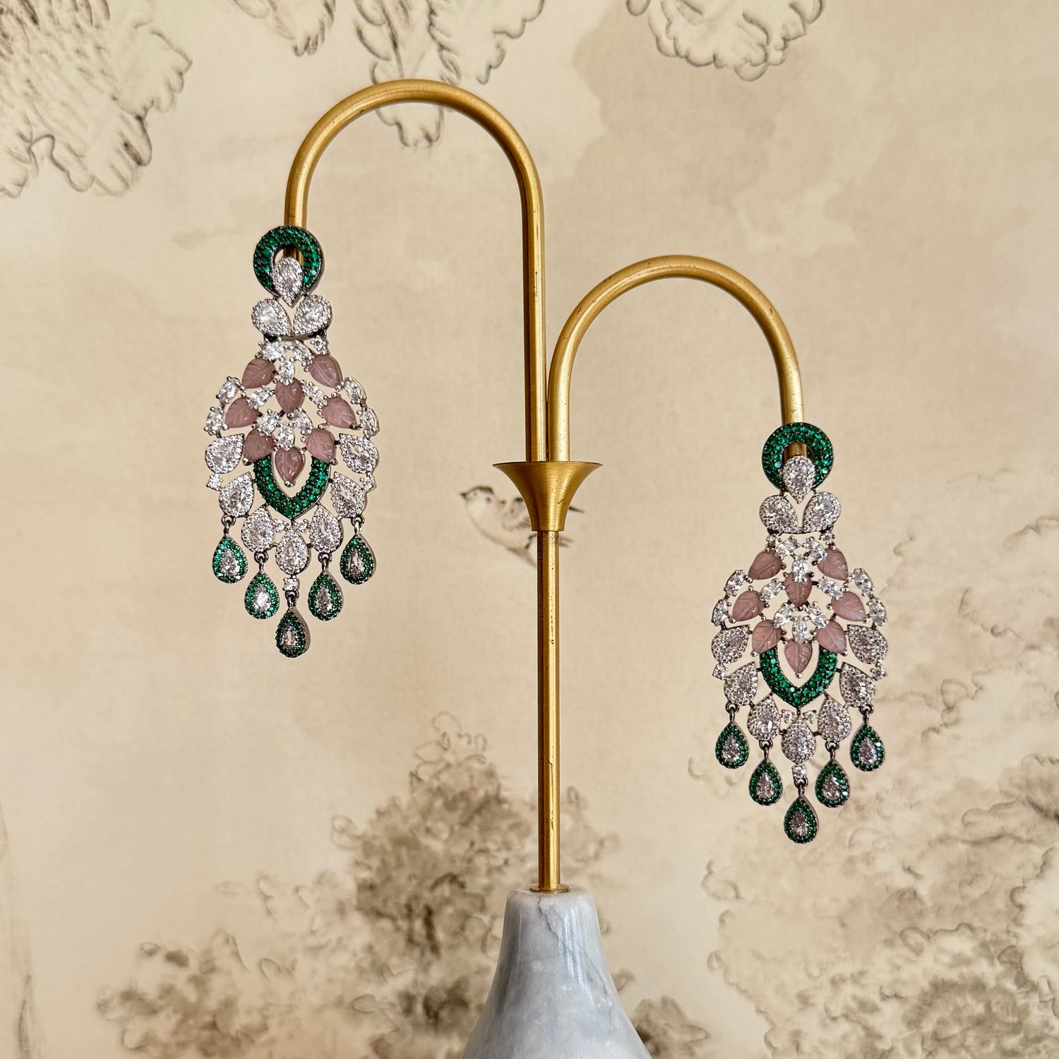 Yasmeen - Earrings Green
