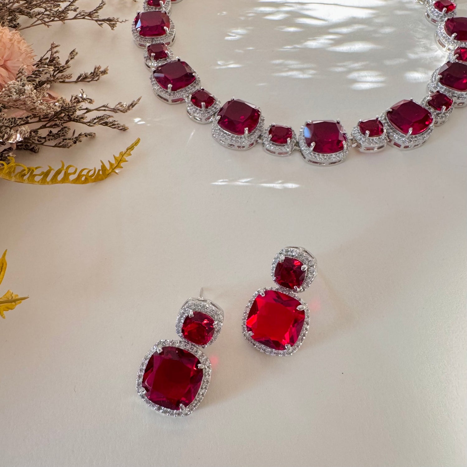 Aiman - Choker Set Red