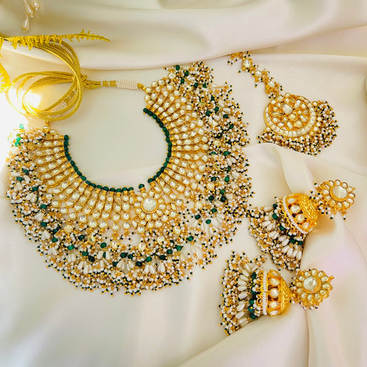 Anusha - Choker Set Green