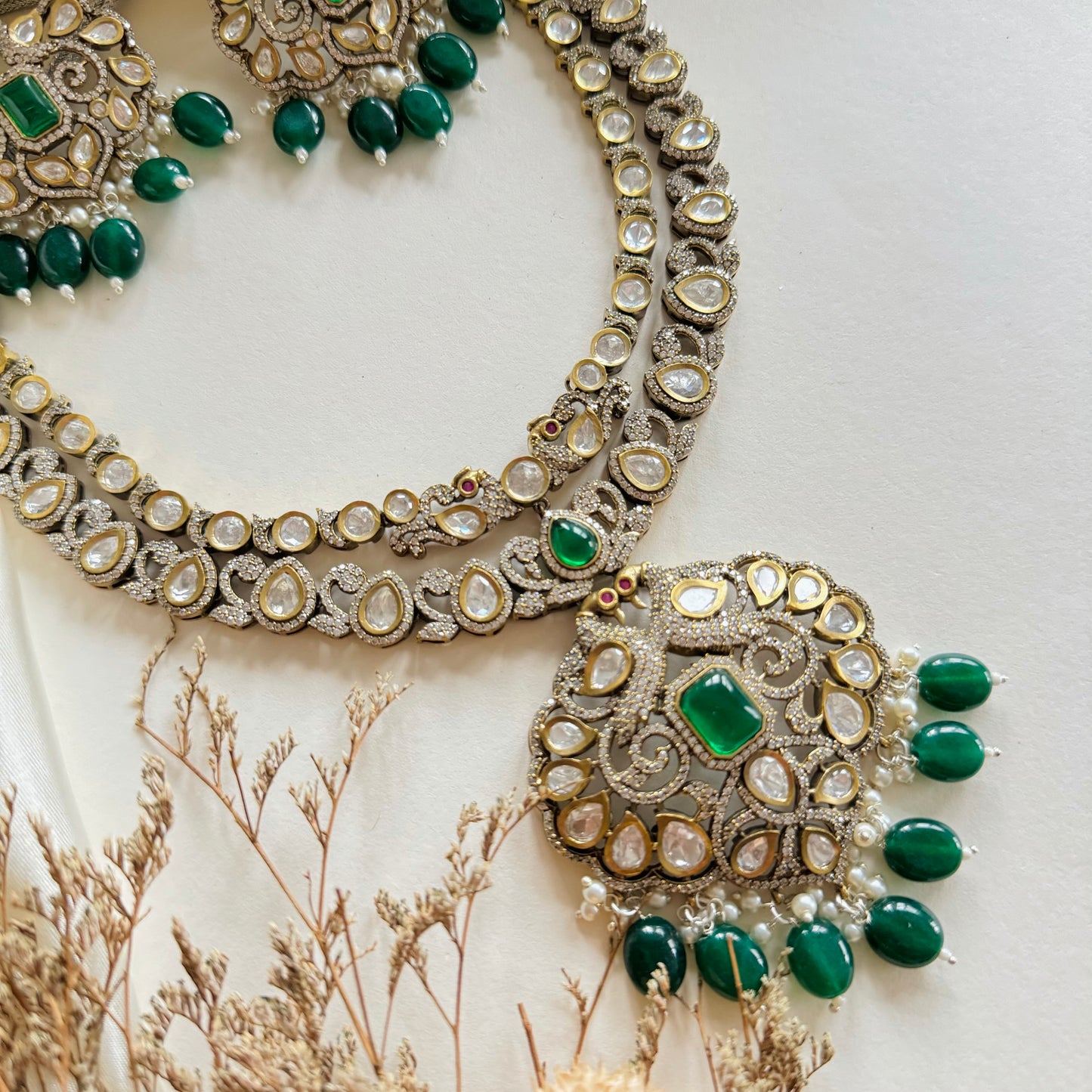 Hina - Necklace Set Green