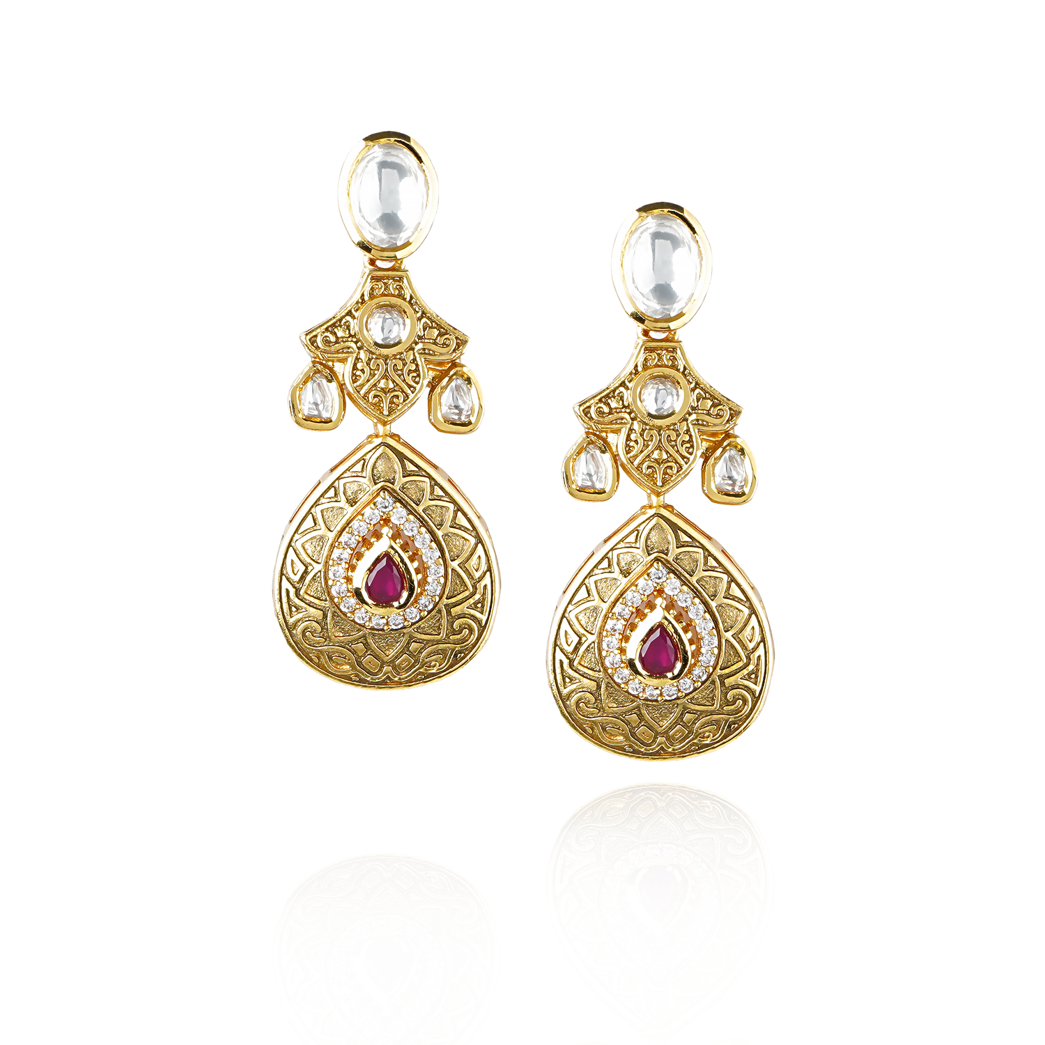 Sheza - Necklace Set Red