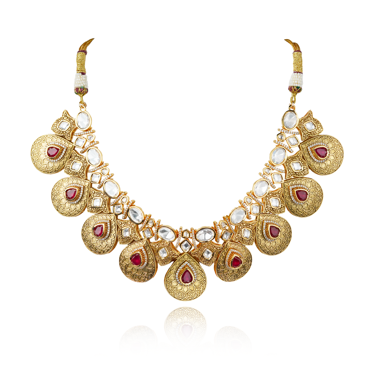 Sheza - Necklace Set Red