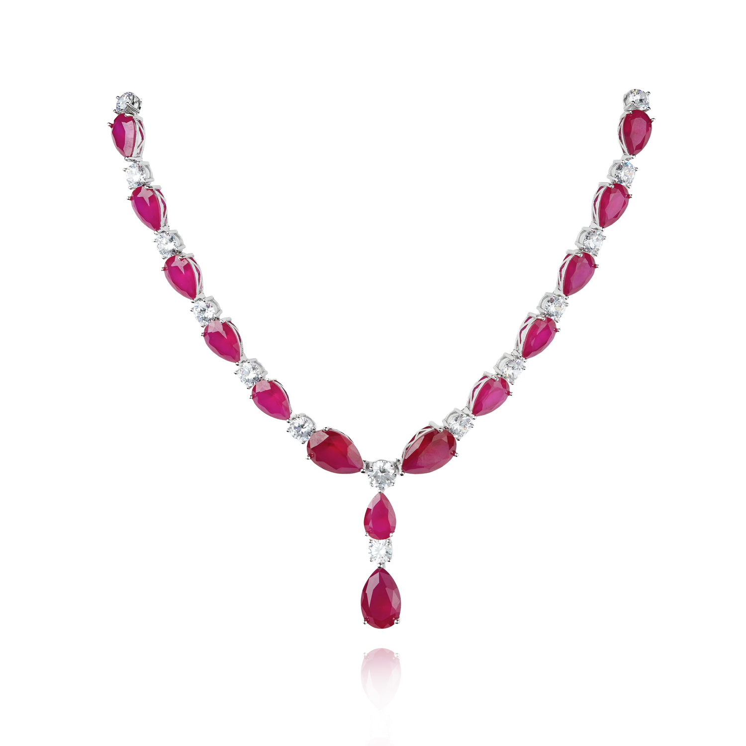 Tina - Necklace Set Ruby