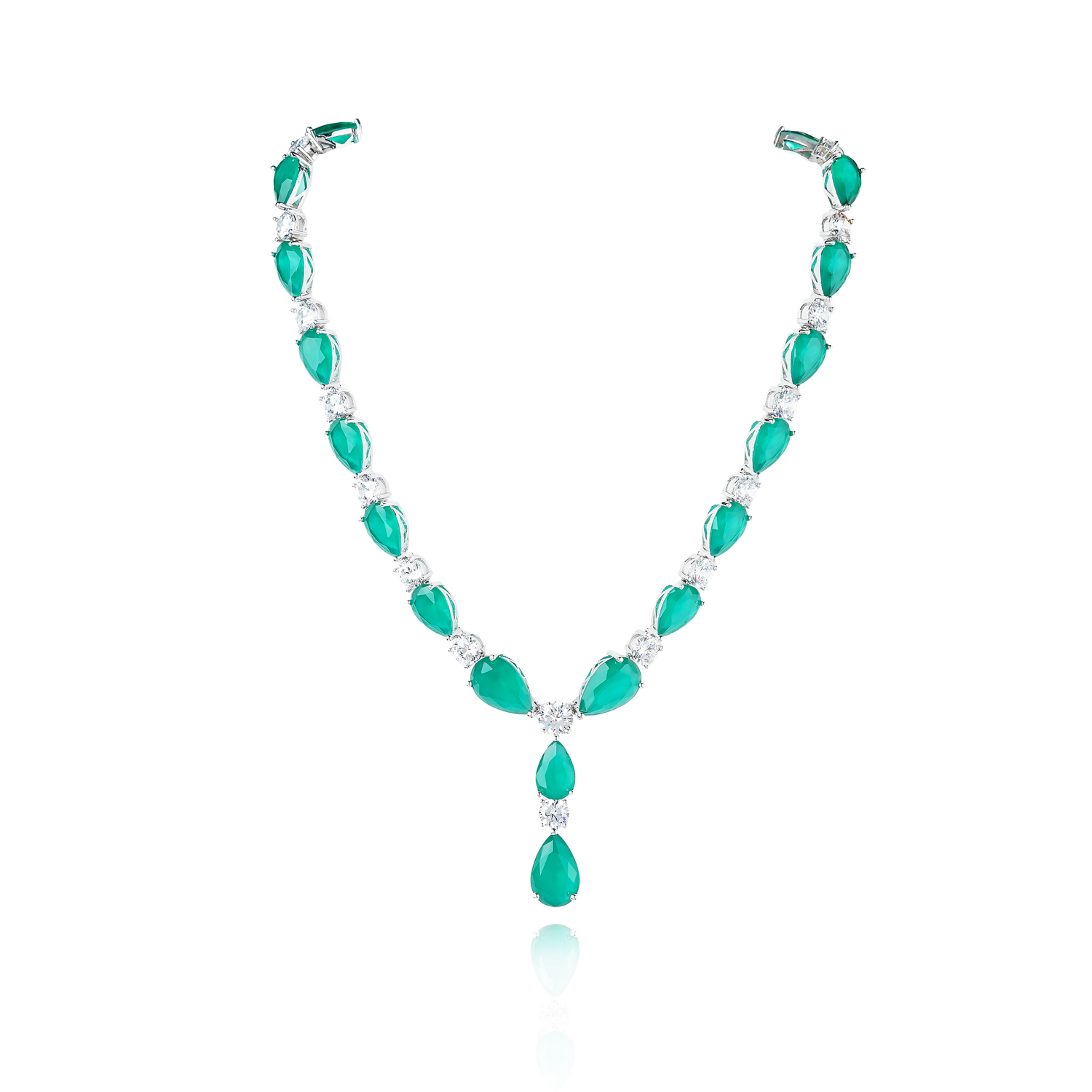 Tina - Necklace Set Emerald