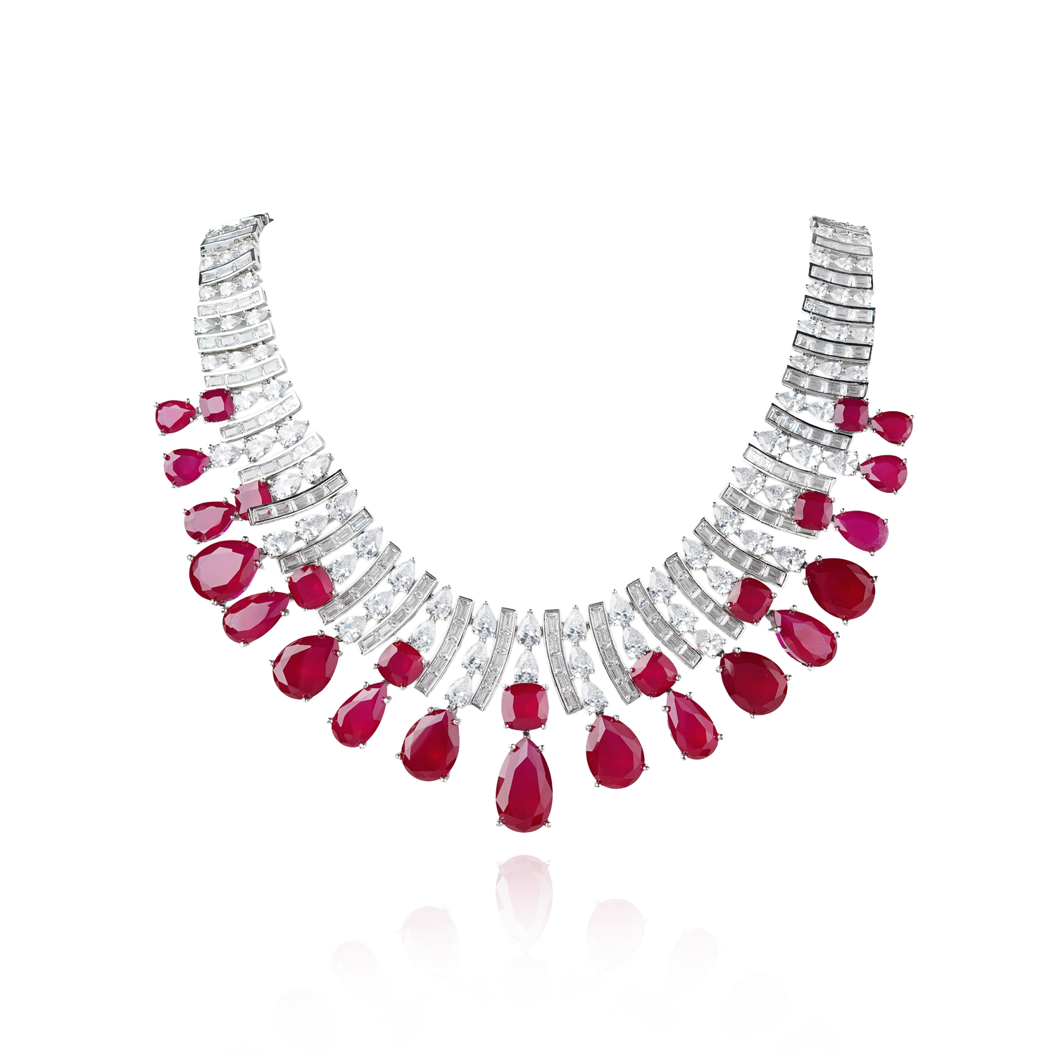 Emilie - Necklace Set Ruby