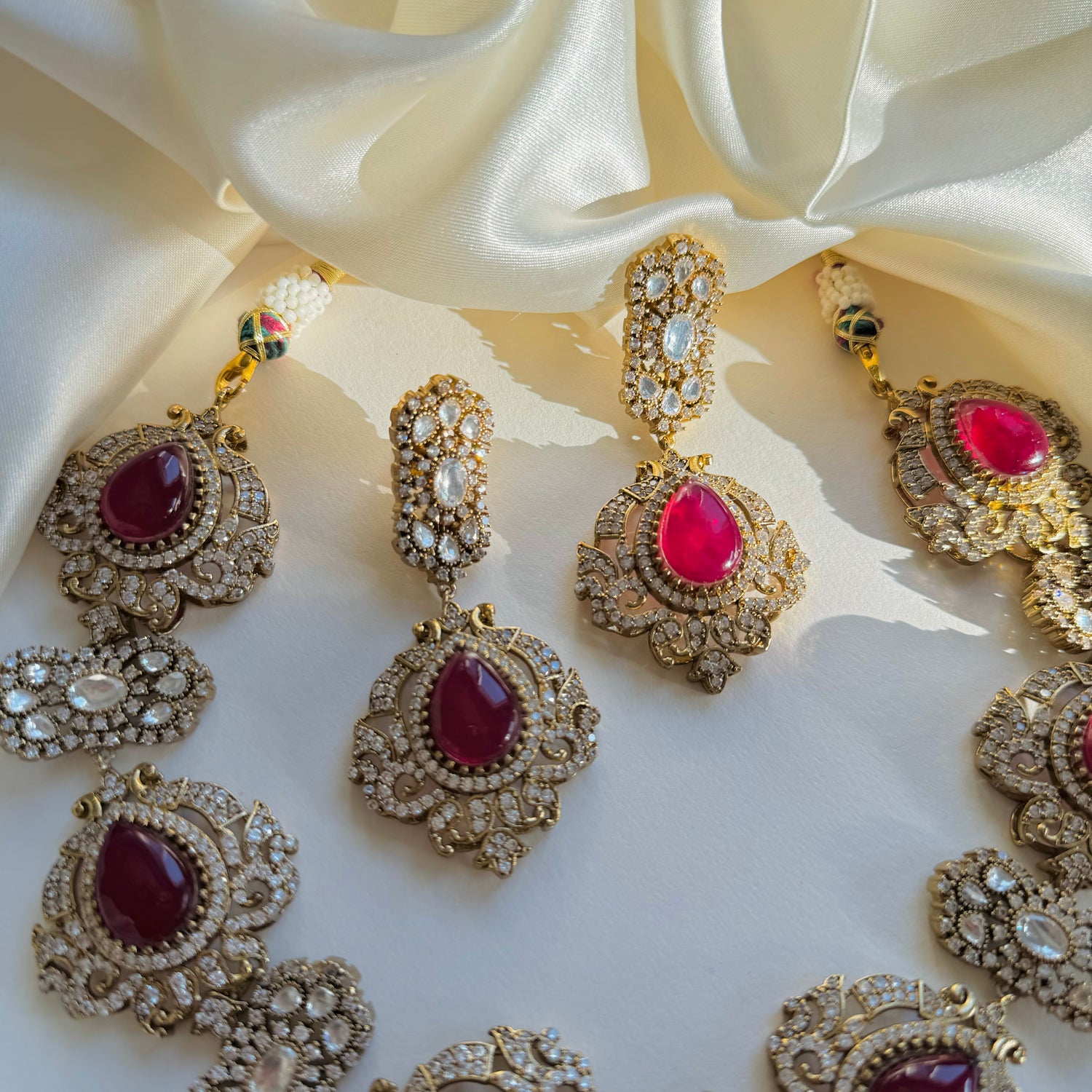 Rylee - Necklace Set Red