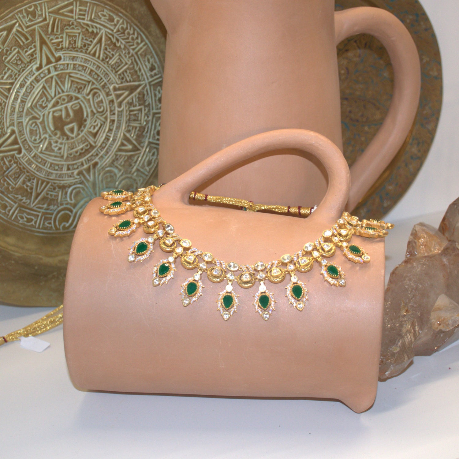 Kajol - Necklace Set Green