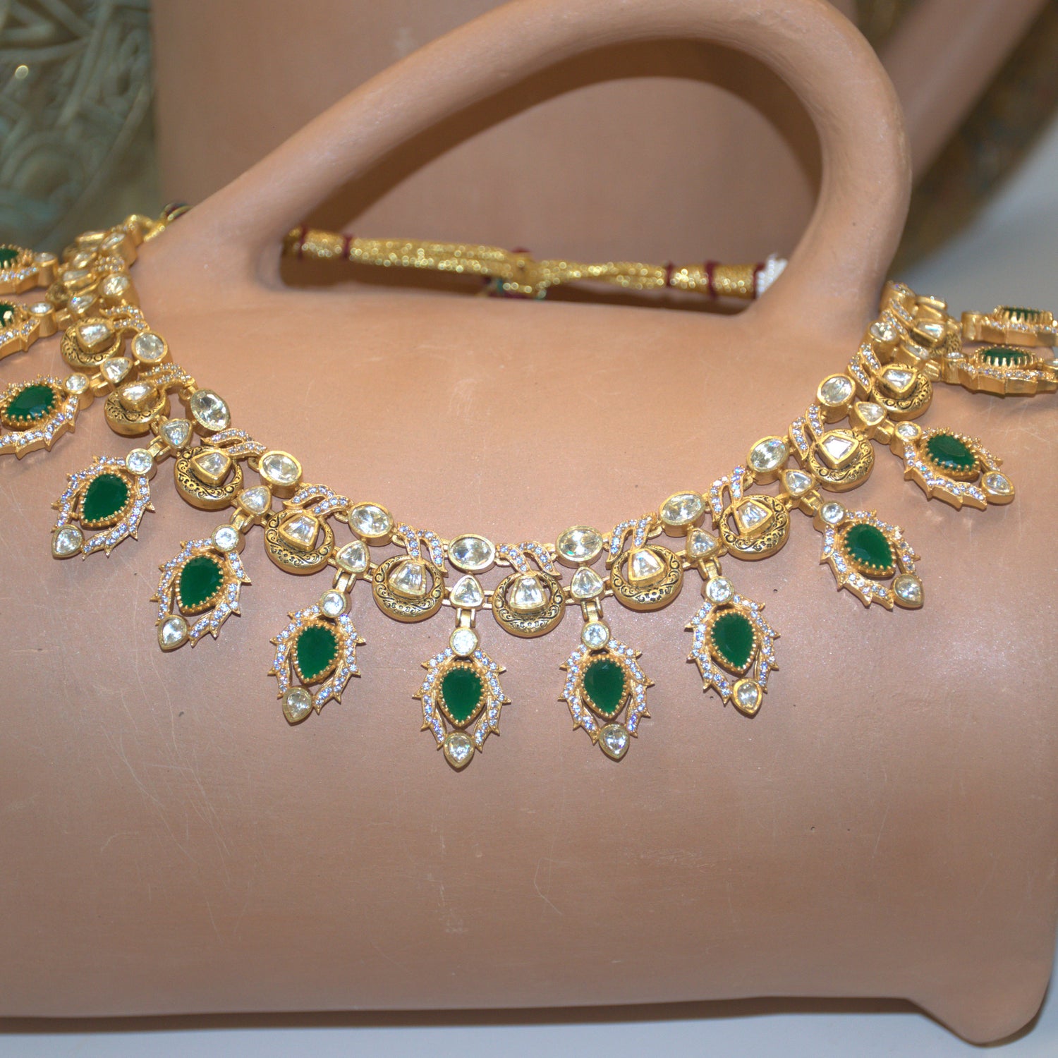Kajol - Necklace Set Green