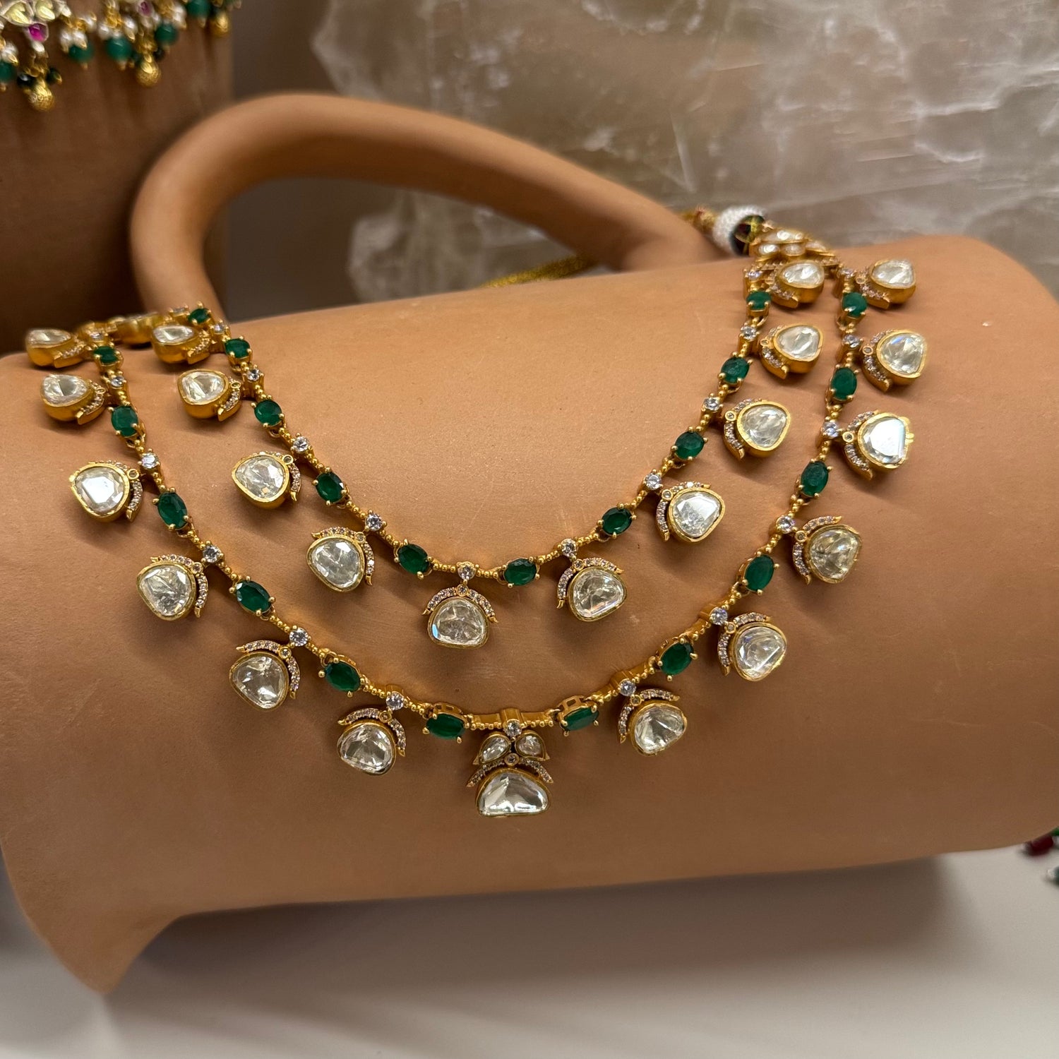 Abril - Necklace Set Green