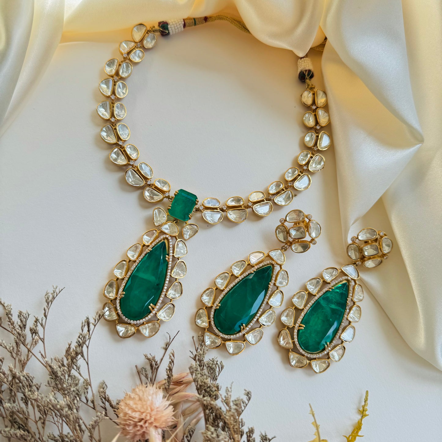 Sarika - Necklace Set Green