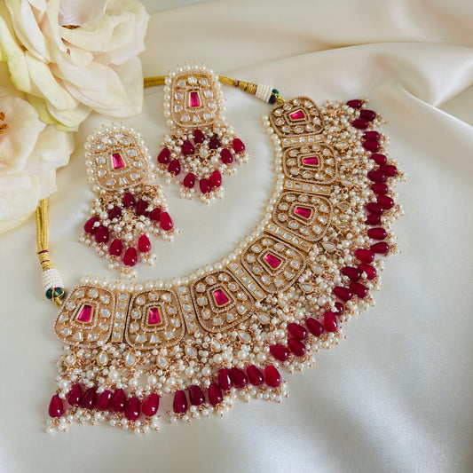 Rasmiya - Choker Set Red