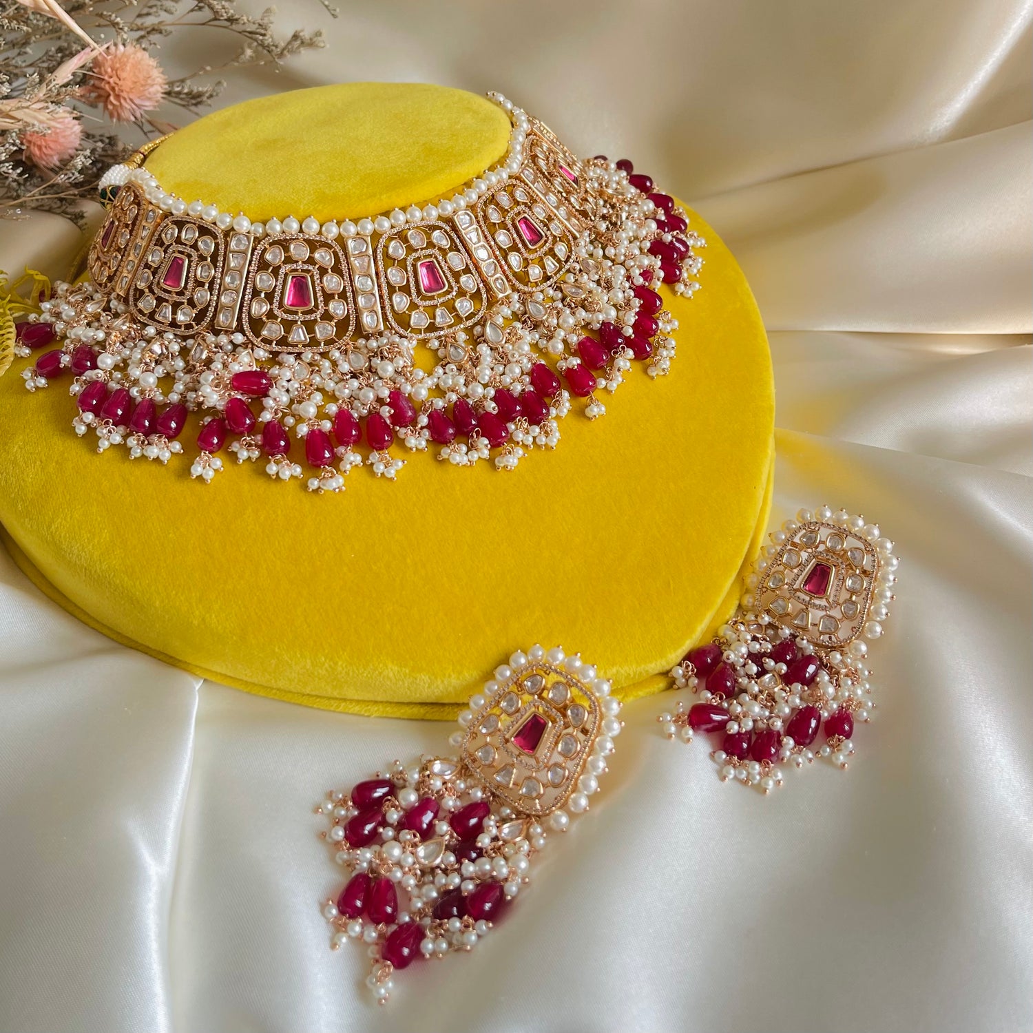 Rasmiya - Choker Set Red