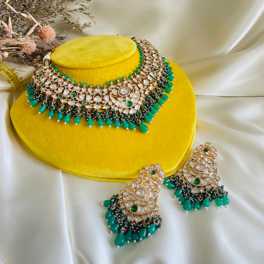 Prerna - Necklace Set Green