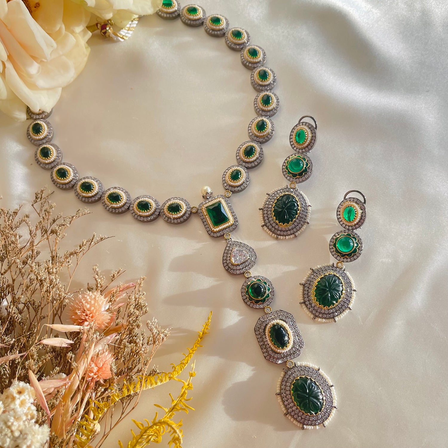 Rupii - Necklace Set Green