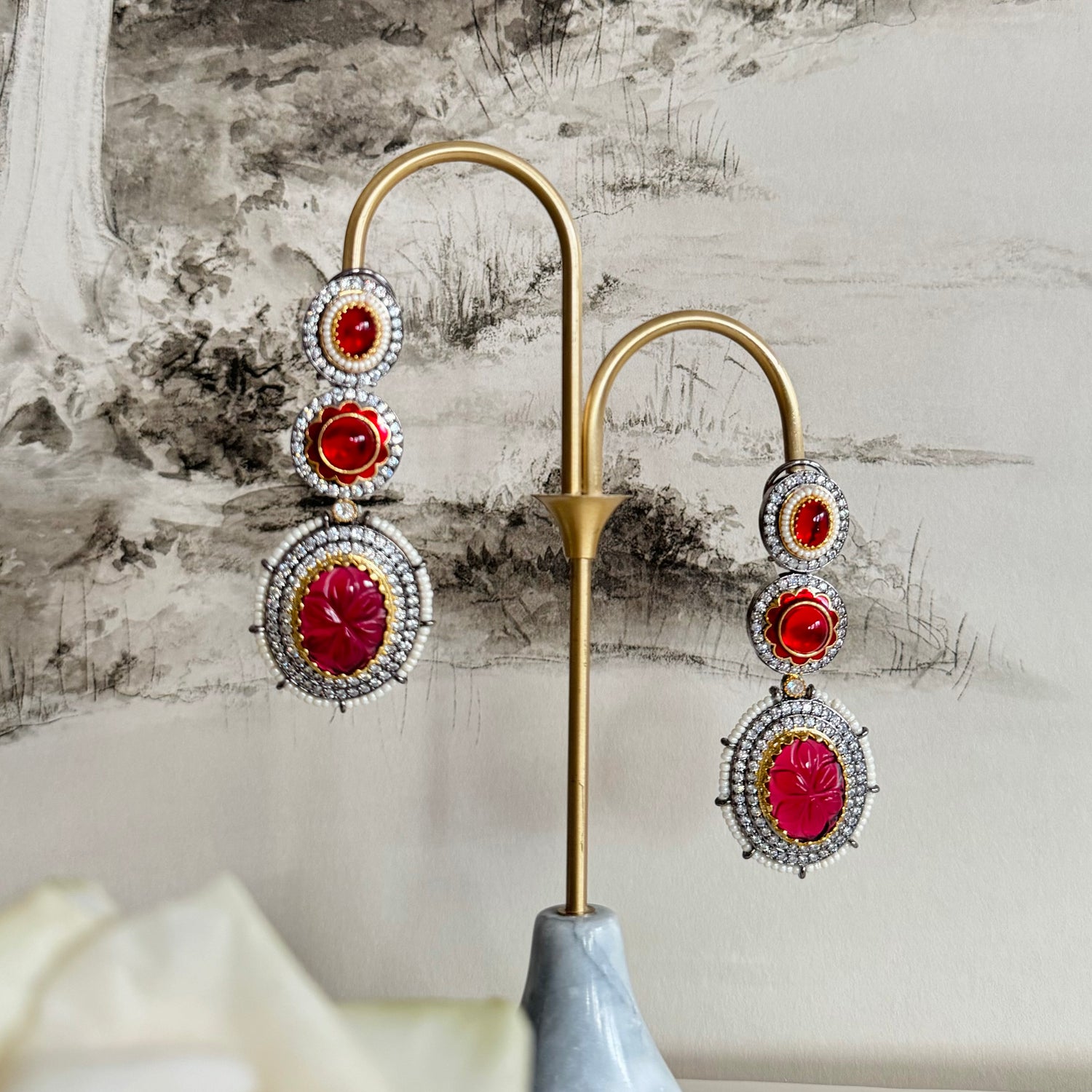 Rupii - Necklace Set Red