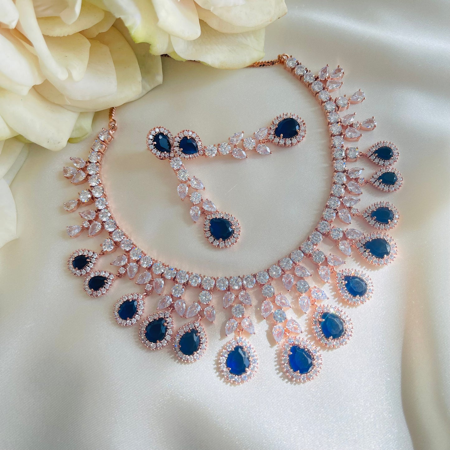 Madison - Necklace Set Blue