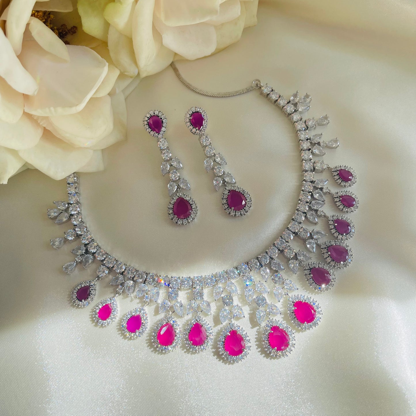 Madison - Necklace Set Pink