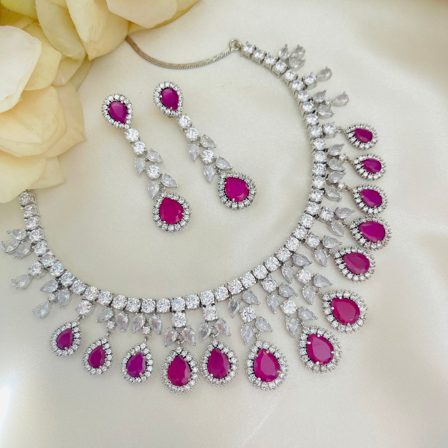 Madison - Necklace Set Pink