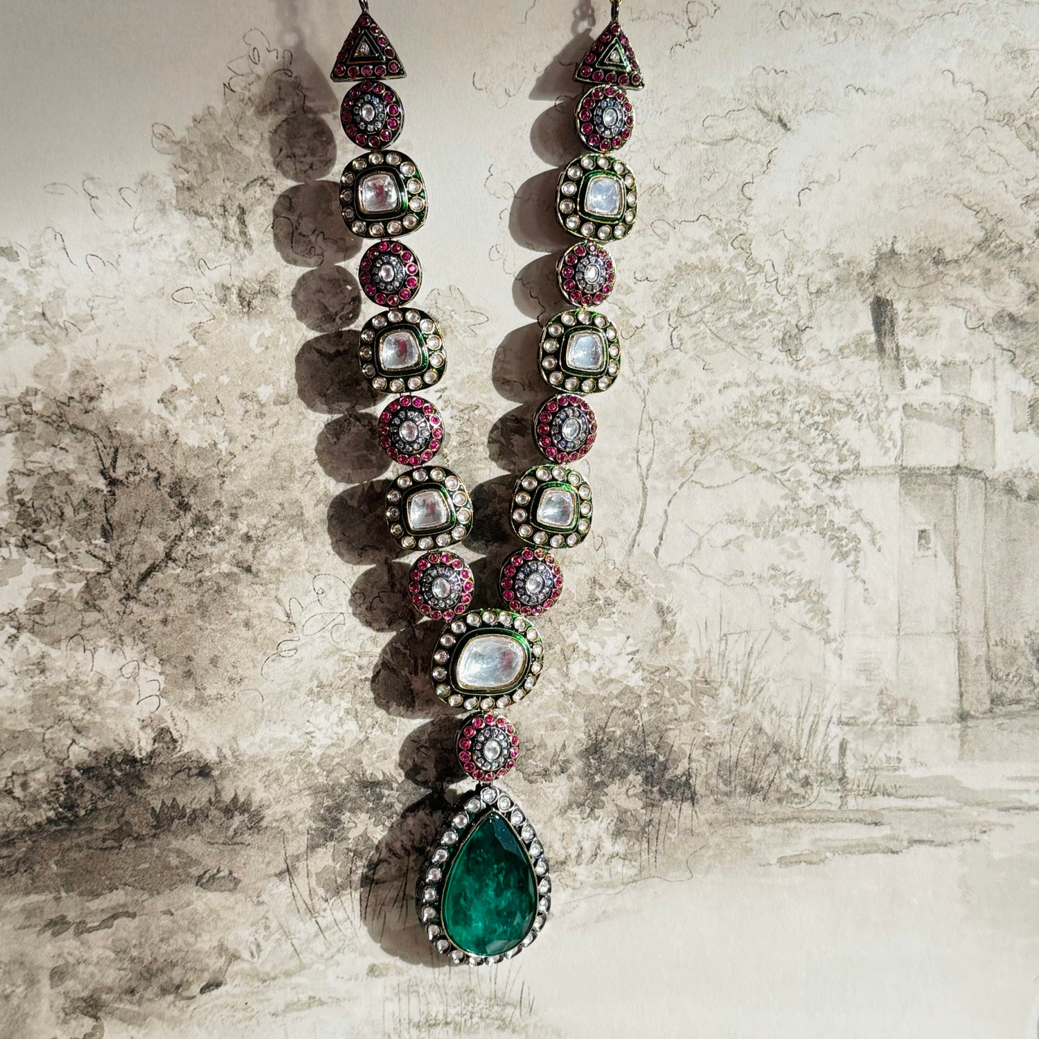 Anita - Necklace Set Green