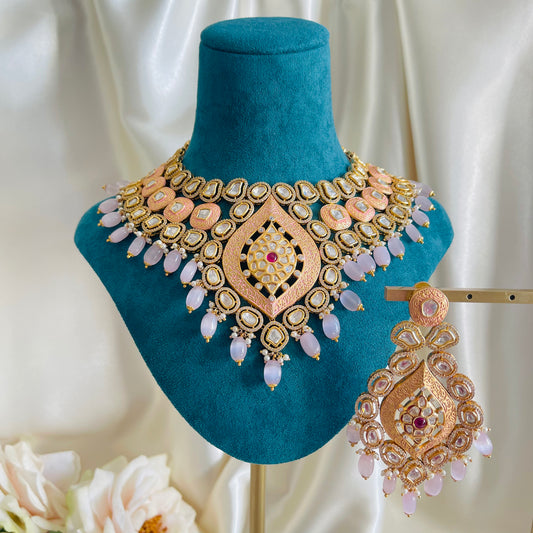 Bhumi - Necklace Set Pink