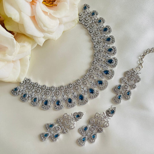 Alicia - Necklace Set Blue