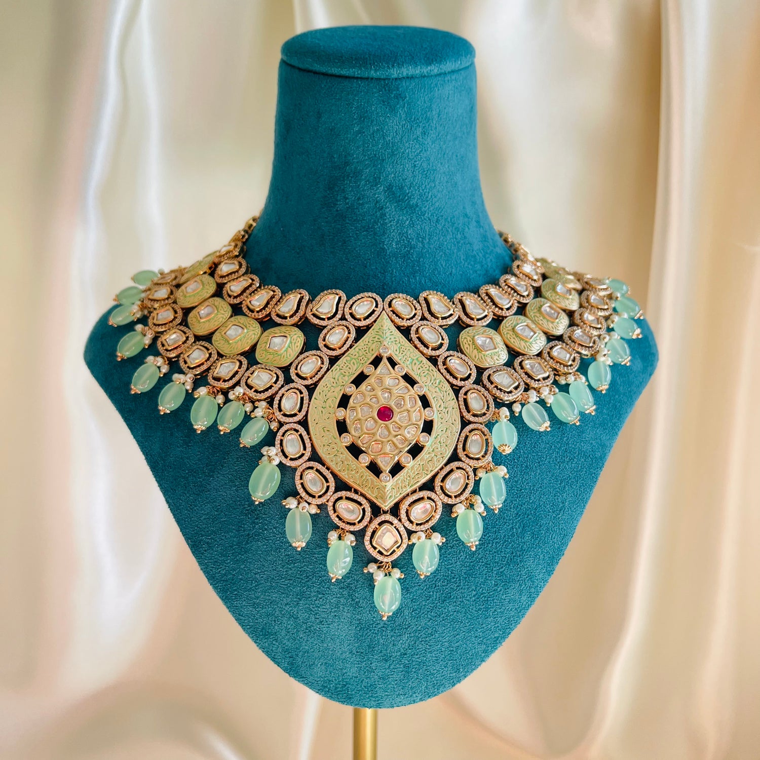 Bhumi - Necklace Set Mint